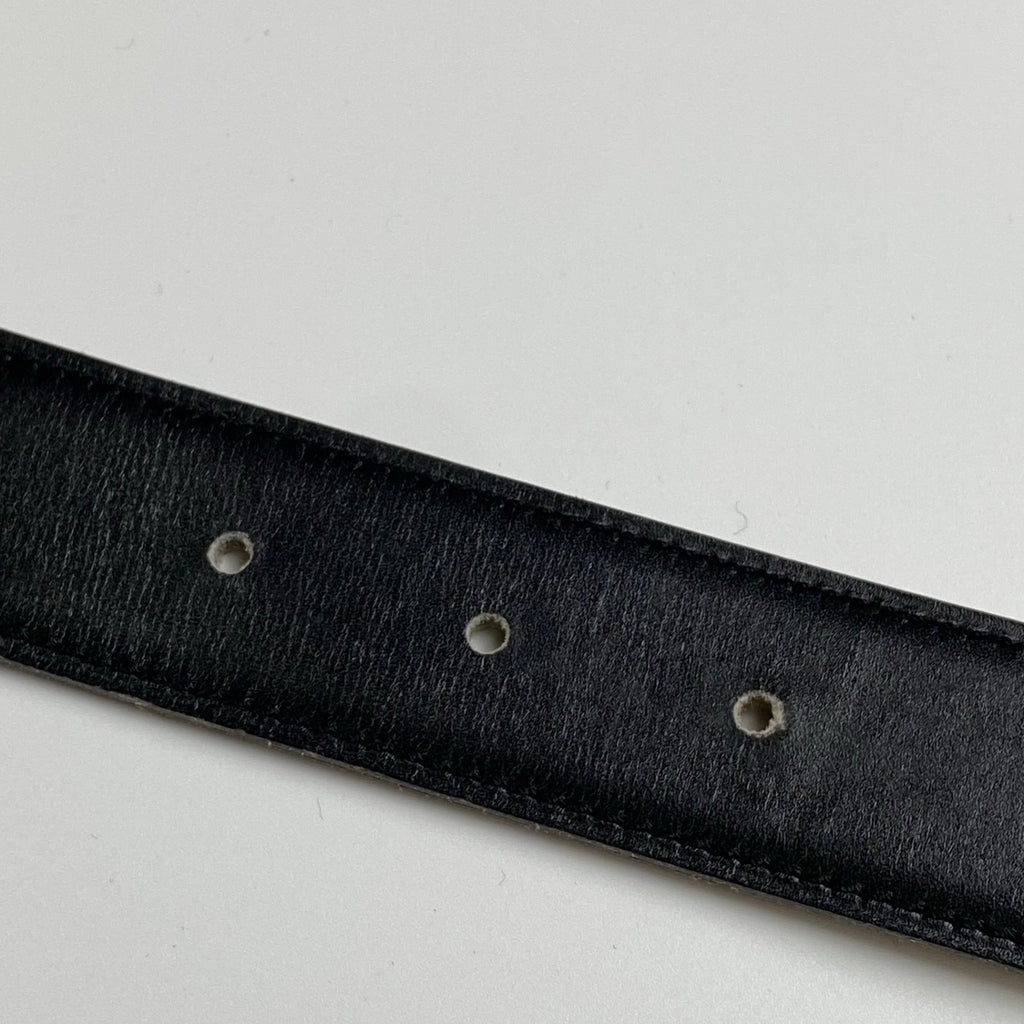 【極美品 鑑定済】 HERMES エルメス / コンスタンス Hバックル レザーベルト 〇Y刻印 ブラック×ベージュ 75cm