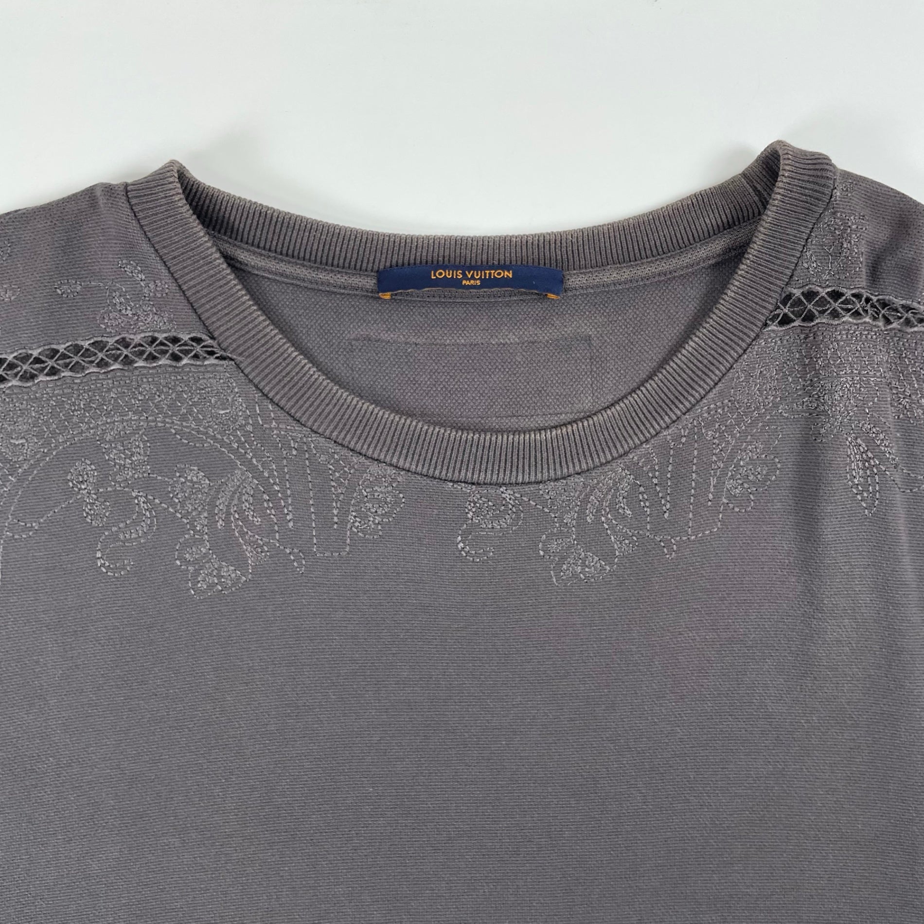 LOUIS VUITTON / Embroidery Norte Dame Catchedral Tee SIZE:XXL