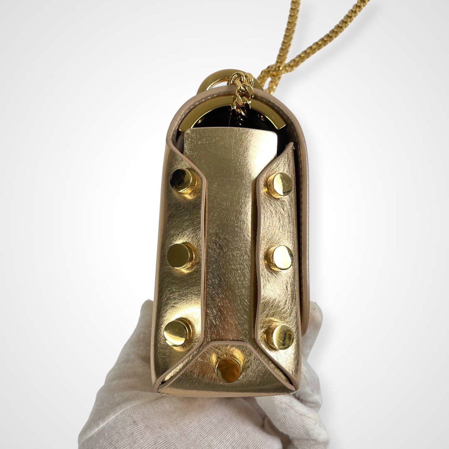 JIMMY CHOO ジミーチュウ / LOCKETT PETITE チェーンショルダーバッグ ギャランティー付 参考定価：200,000程度