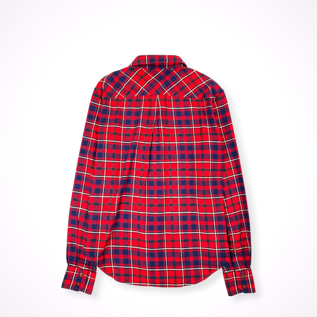 Vivienne Westwood MAN / ORB刺繍チェックネルシャツ  参考定価：35,000程度 SIZE:46