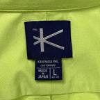 KANEMASA PHIL カネマサ フィル / ROYAL OX DRESS JERSEY SHIRT シャツ ライムグリーン 参考定価：25,000+tax SIZE：L