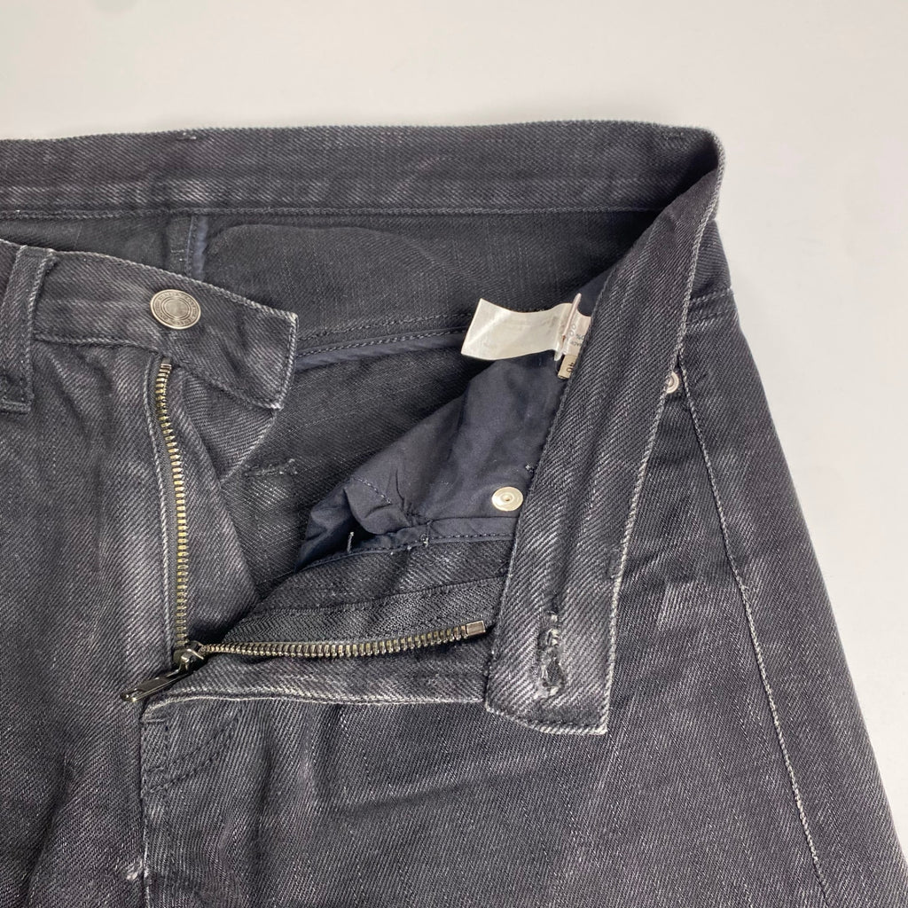 【訳アリ】 BOTTEGA VENETA ボッテガベネタ / バタフライ刺繍 デニムパンツ ブラック SIZE:46