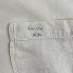 GIORGIO ARMANI LE COLLEZIONI ジョルジオアルマーニ / 80s ヴィンテージシャツ ホワイト×ベージュ SIZE：15 1/2