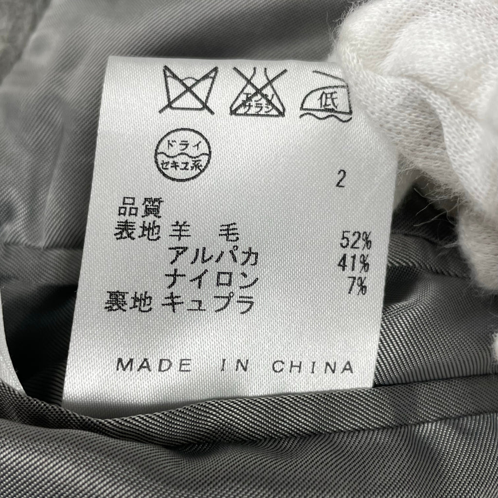 Calvin Klein カルバンクライン / ウールアルパカチェスターコート グレー 参考定価：180,000+tax SIZE:38