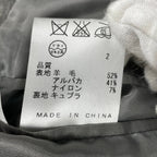 Calvin Klein カルバンクライン / ウールアルパカチェスターコート グレー 参考定価：180,000+tax SIZE:38