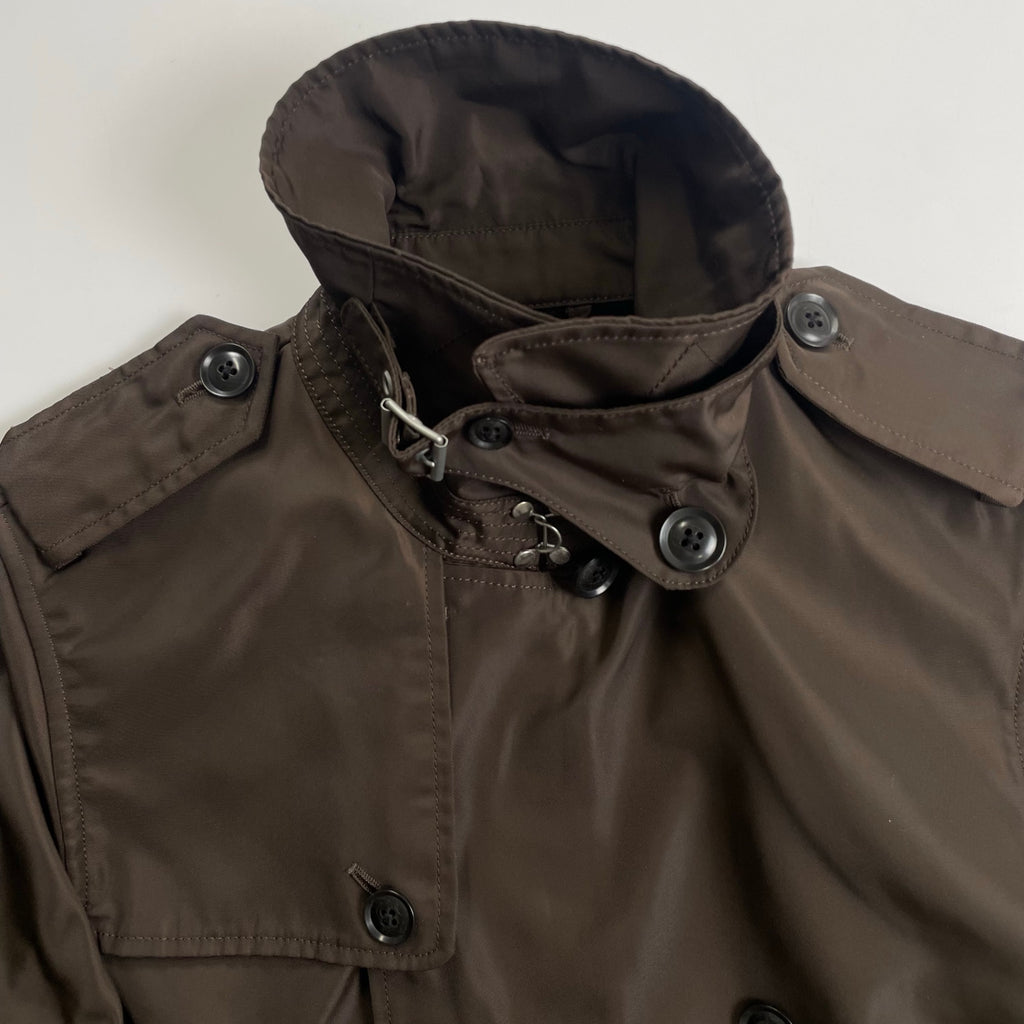 Old BEAMS International Gallery BEAMS オールドビームス インターナショナルギャラリー ビームス / ショートトレンチブルゾン ブラウン 参考定価：60,000程度 SIZE：48