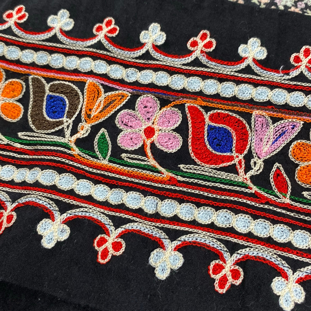 tricot COMME des GARCONS トリコ コムデギャルソン / フラワープリント×刺繍カットソー ブラウス AD2007 SIZE:S-M程度