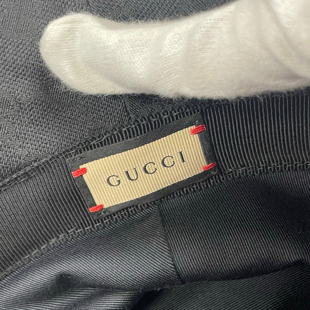 GUCCI グッチ / GGキャンバス フェドラハット ダブルG 参考定価：72,000+tax ブラック