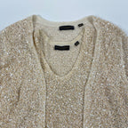 DONNA KARAN NEWYORK / ヴィンテージ スパンコールアンサンブルカーディガン SIZE:S
