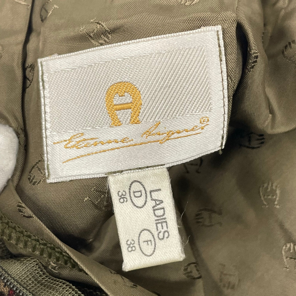 EURO VINTAGE / 乗馬柄 タックスカート Made In Germany SIZE:40