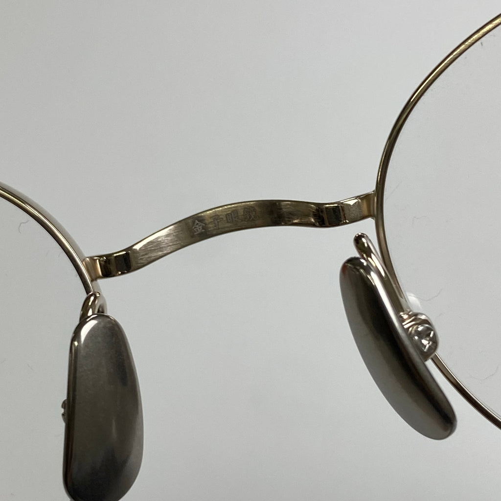 金子眼鏡 「メタルシリーズ」 / オーバルメタル 度なしクリアレンズ 参考定価：46,000+tax SIZE:47□121-139