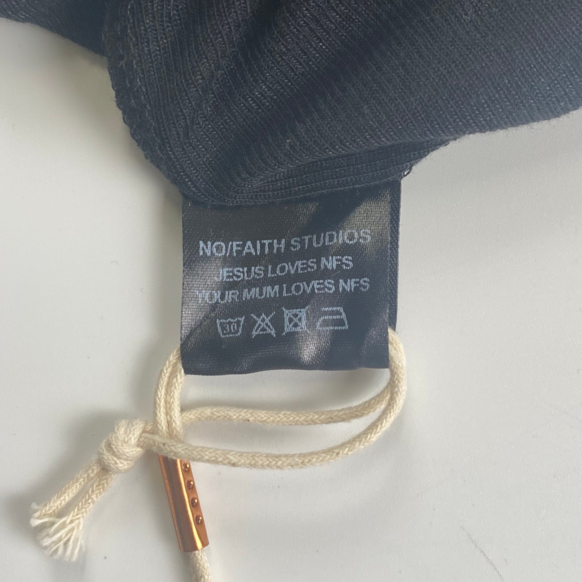 【タグ付】 NO/FAITH STUDIOS / DOUBLE LAYERED LONG SLEEVE ダブルレイヤードロングスリーブTシャツ SIZE:3