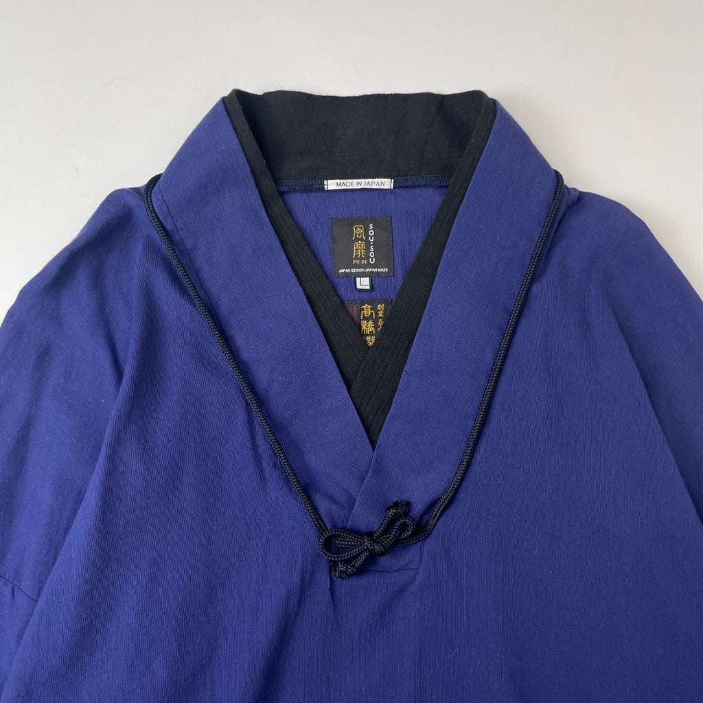 SOU・SOU / 風靡 上 衿付 高島縮 参考定価：15,000程度 SIZE:L