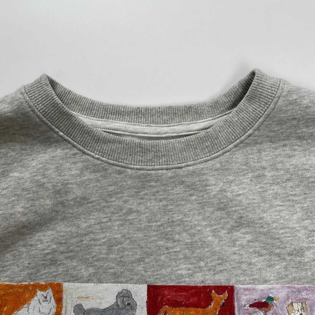 CONVENIENCEYOUNG × common gull products / dog and common gull sweat グレー SIZE:S