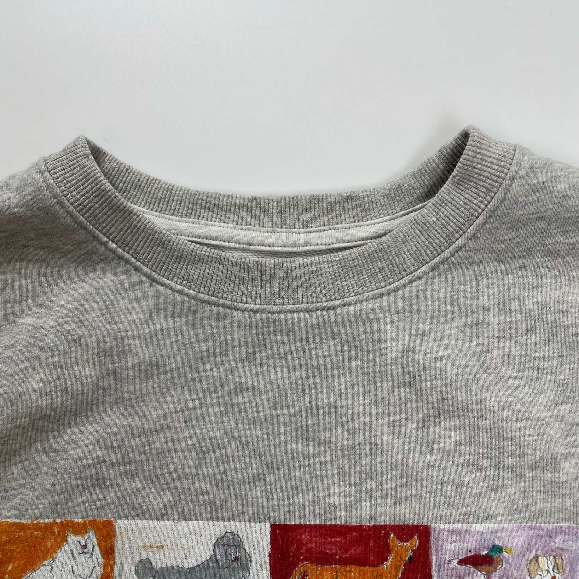 CONVENIENCEYOUNG × common gull products / dog and common gull sweat グレー SIZE:S