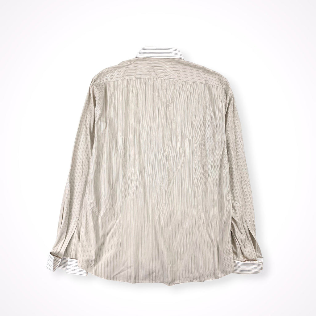 BOSS HUGO BOSS / ダブルカフス 切替デザインシャツ SIZE:L