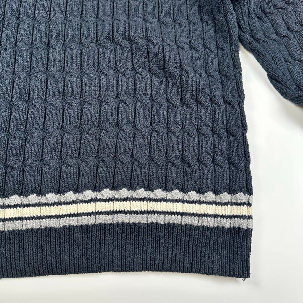 TOMORROWLAND tricot トゥモローランド トリコット / コットンナイロンケーブル クルーネックニット 参考定価：18,000+tax SIZE:M