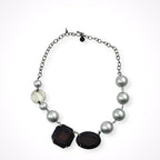 EMPORIO ARMANI / ボール×ストーンネックレス 参考定価：50,000程度
