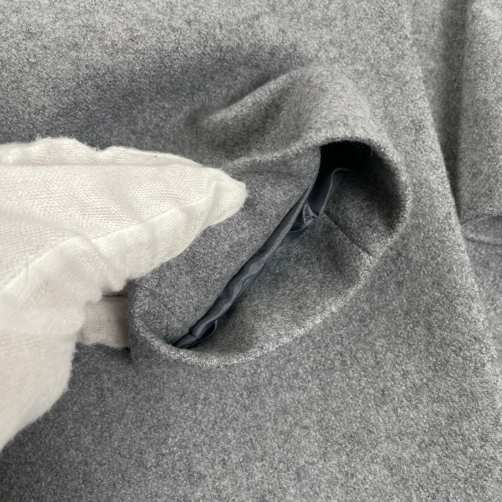 iCB アイシービー / ウールライトメルトンチェスターコート グレー 参考定価：52,000+tax SIZE:00