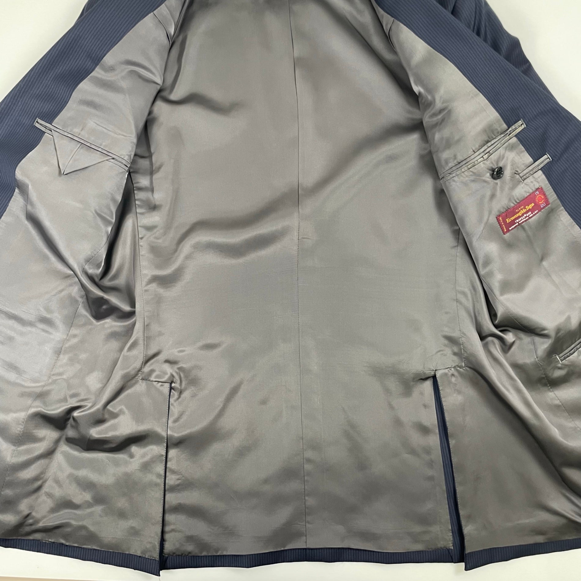 Ermenegildo Zegna エルメネジルドゼニア / TROFEO600 ウール×シルク セットアップスーツ 百貨店仕立て 本切羽 SIZE:L程度