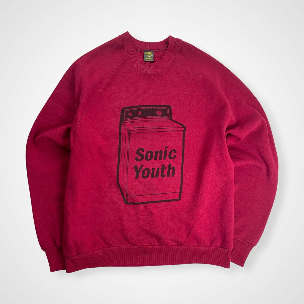 JERZEES ジャージーズ / 80sボディ Sonic Youth 「Washing Machine」  染み込みプリント ブート品 SIZE：L