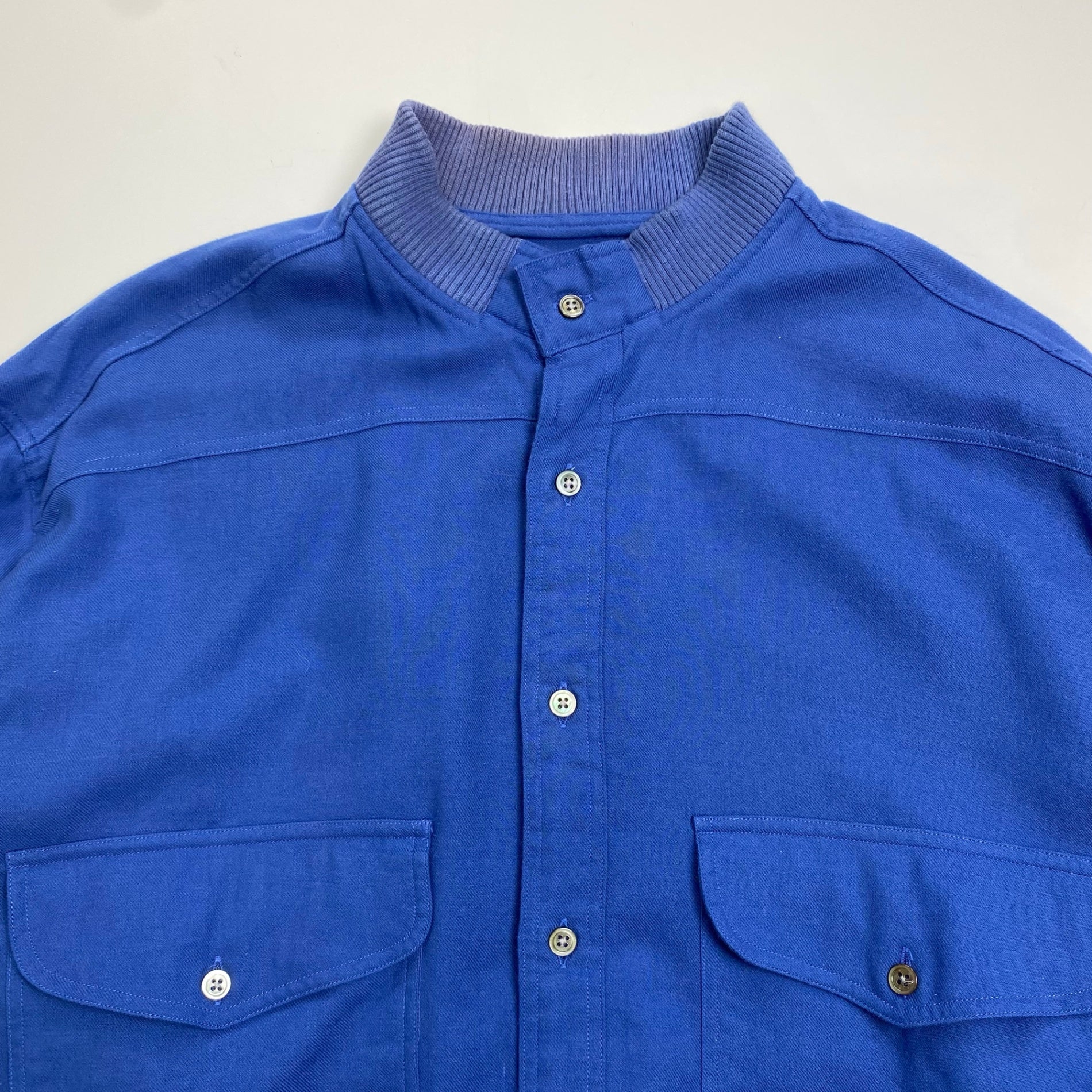 GIORGIO ARMANI ジョルジオ アルマーニ / ヴィンテージ コットンウール ギャバジンシャツ  SIZE:M