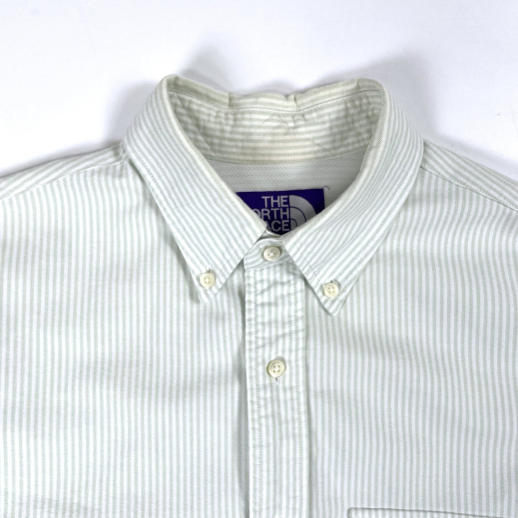 THE NORTH FACE PURPLE LABEL / Cotton Polyester Stripe OX B.D. Shirt 参考定価：19,000+tax SIZE：M