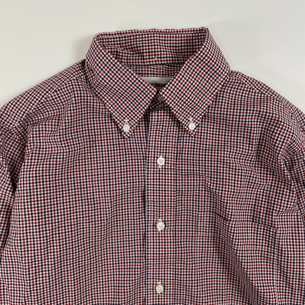 THOM BROWNE × 10 CORSO COMO COMME des GARCONS / コラボ チェック柄ボタンダウンシャツ SIZE:2