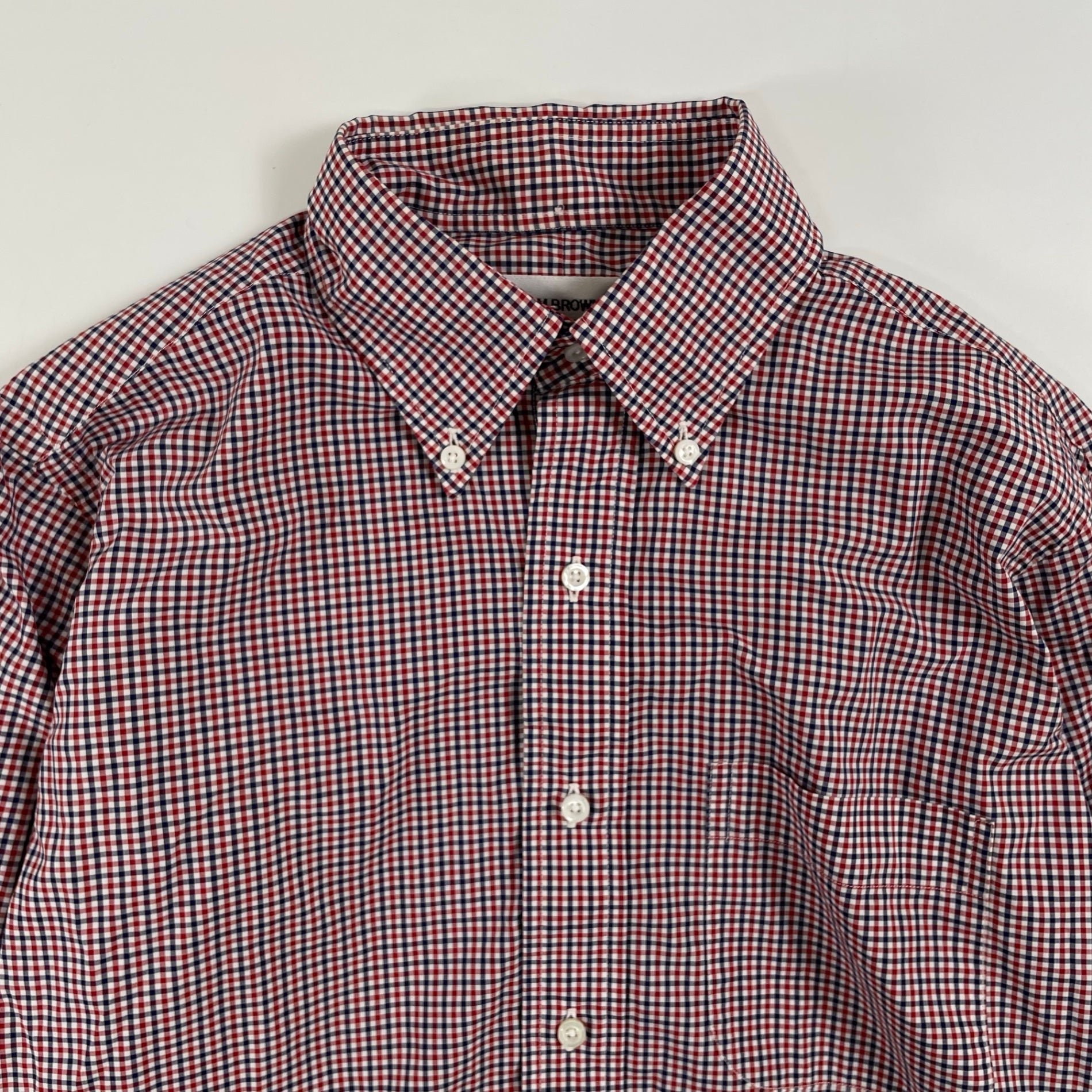 THOM BROWNE × 10 CORSO COMO COMME des GARCONS / コラボ チェック柄ボタンダウンシャツ SIZE:2