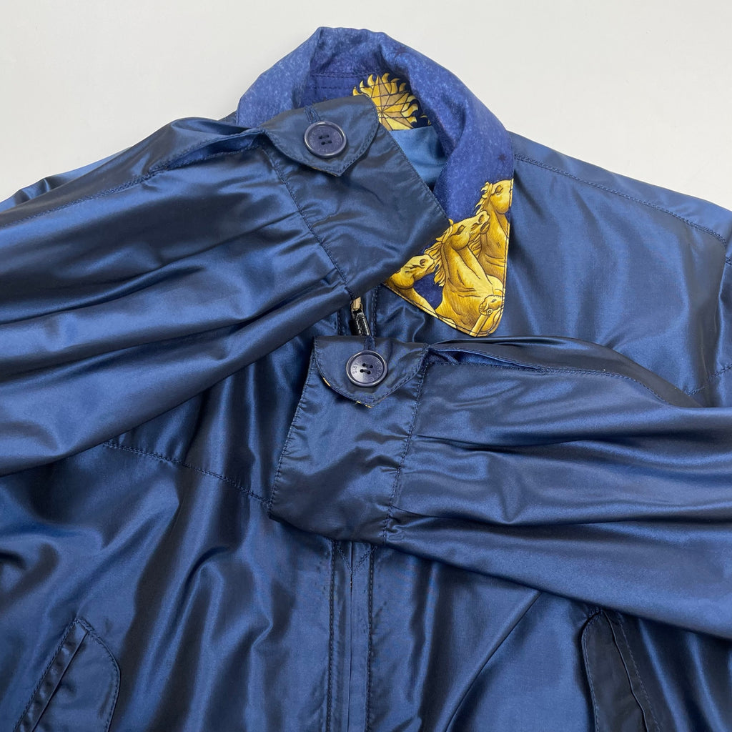HERMES エルメス / VINTAGE ”COSMOS” シルクリバーシブルジャケット SIZE：40