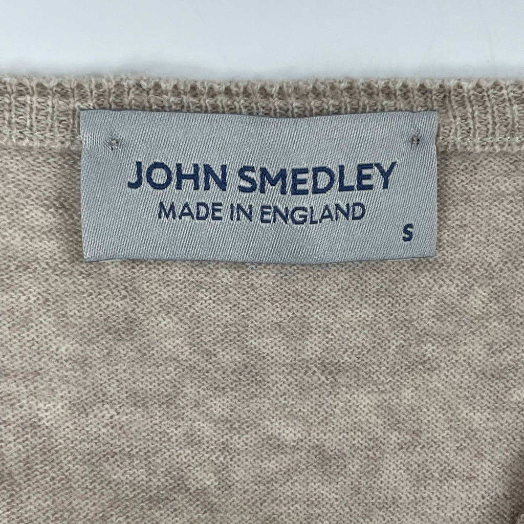 JOHN SMEDLEY / 英国製ウールVネックニット 参考定価：42,000程度 SIZE:S