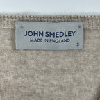 JOHN SMEDLEY / 英国製ウールVネックニット 参考定価：42,000程度 SIZE:S