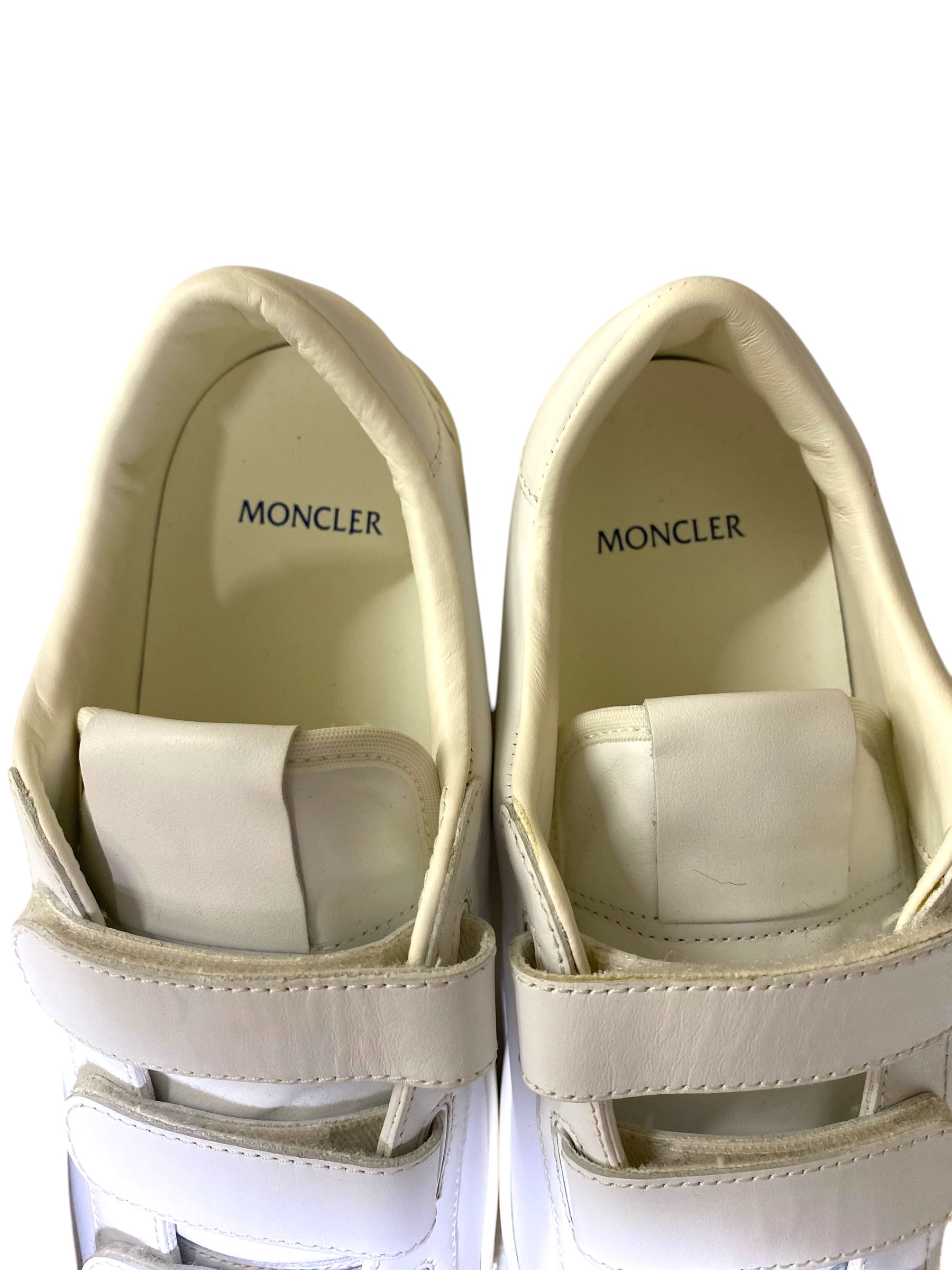 【試着程度、箱・布袋付】MONCLER モンクレール fragment design ベルクロ レザー スニーカー 藤原ヒロシ