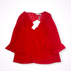 RINASCIMENTO / プリーツスリーブブラウス 未使用品 参考定価：18,000+tax SIZE:S