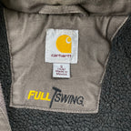 【珍品】 carhartt カーハート / キャトルミューティレーション FULL SWING ダック地 ジャケット チョコレートカラー 「キャトられ」ワッペン SIZE：S
