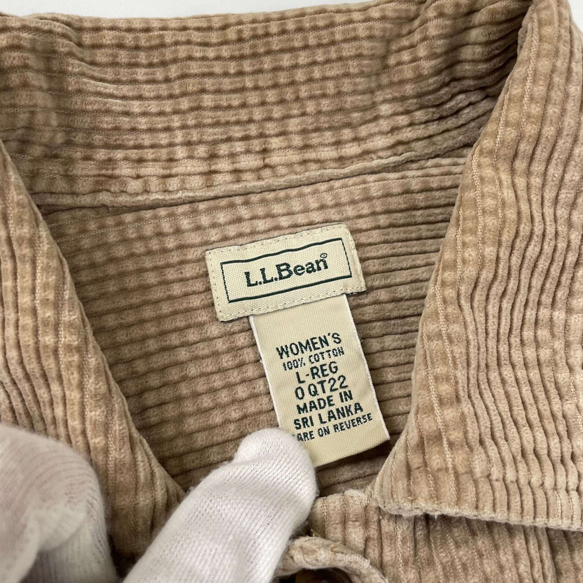 L.L.BEAN エルエルビーン / コーデュロイシャツ ブラウン SIZE：XL