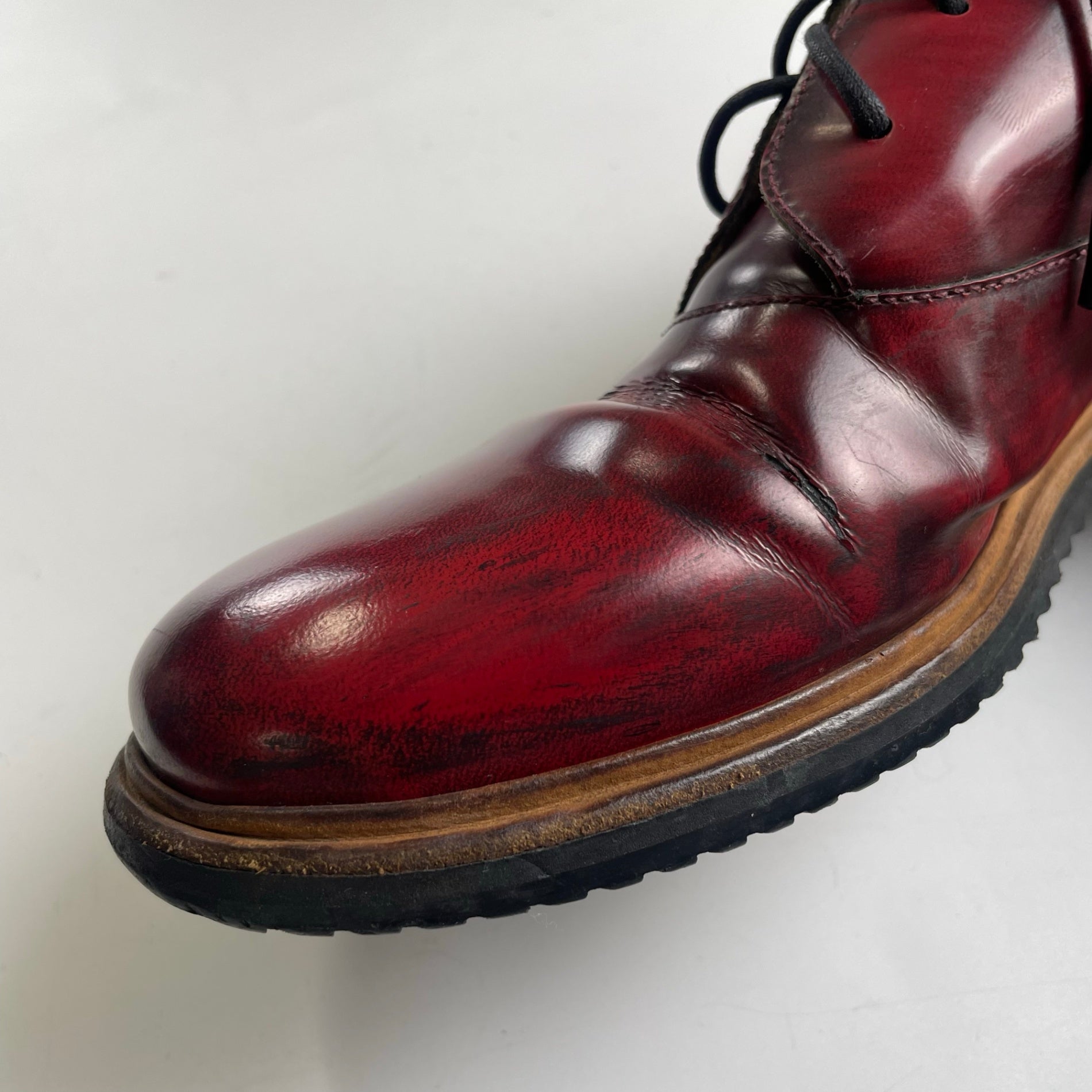MM6 Maison Martin Margiela メゾンマルタンマルジェラ / シャドー加工 ダービーシューズ MADE IN ITALY SIZE:39(24.5cm程度)