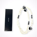 GIORGIO ARMANI / 2トーンサークルネックレス アールデコ 参考定価：120,000程度