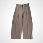 STUDIO NICHOLSON スタジオ ニコルソン / SORTE PEACHED COTTON TWILL PLEAT PANTS ワイドパンツ 参考定価：43,000+tax SIZE:1