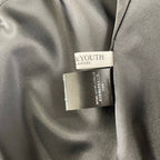 BEAUTY＆YOUTH ビューティーアンドユース / ストライプノーカラージャケット ブラック 23AW 参考定価：32,000+tax SIZE:S