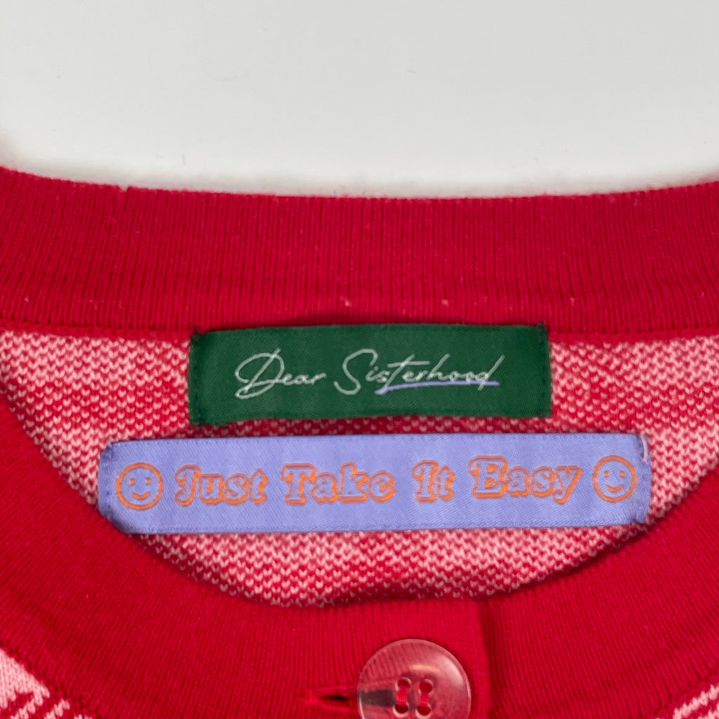 Dear Sisterhood / アンサンブルチェックカーデ 参考定価：15,000+tax SIZE：FREE
