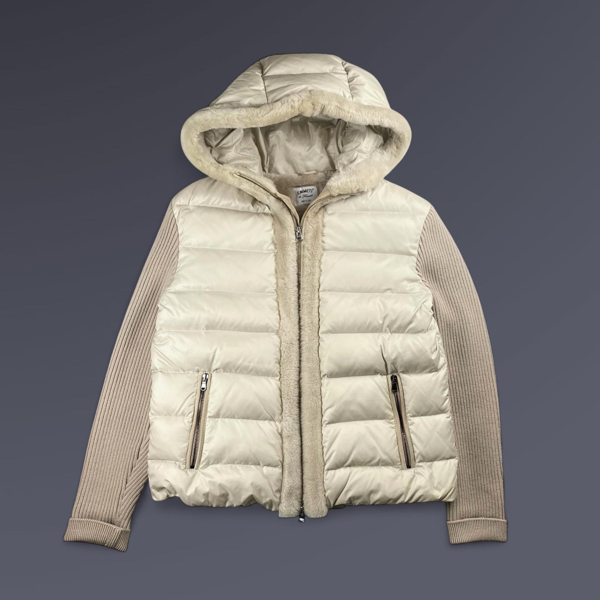 EMMETI エンメティ / GART ムートンダウンジャケット 参考定価：165,000+tax SIZE:50