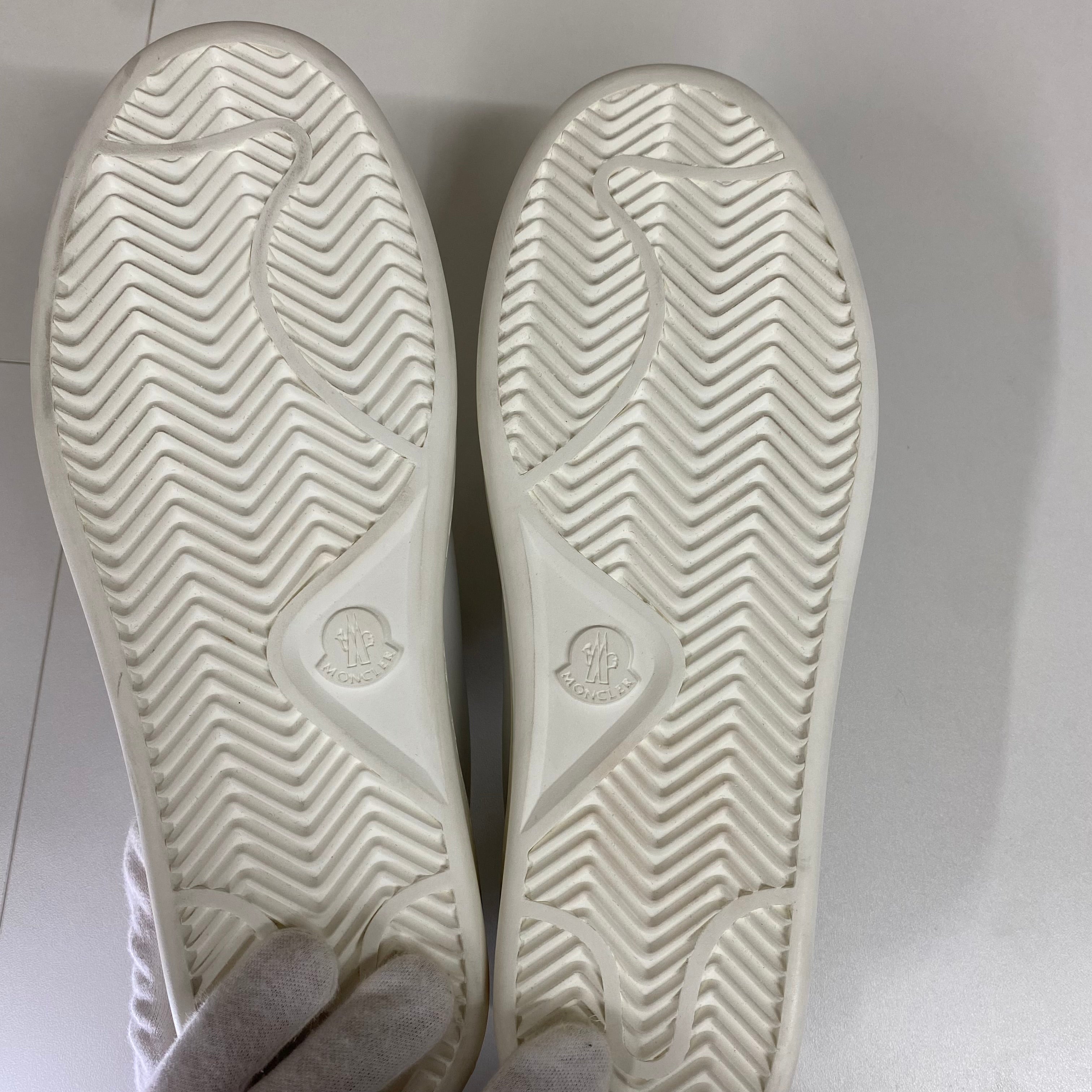 【試着程度、箱・布袋付】MONCLER モンクレール fragment design ベルクロ レザー スニーカー 藤原ヒロシ