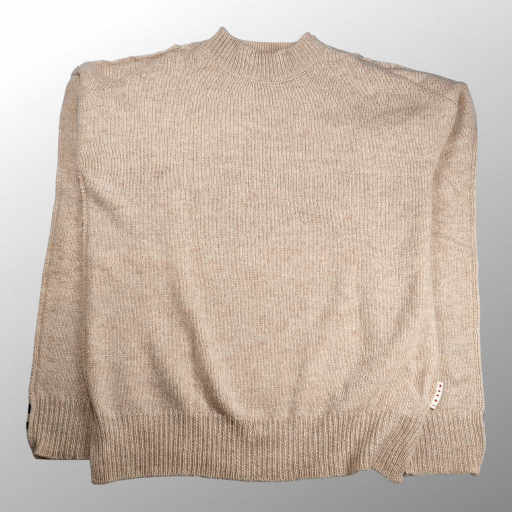 MARNI マルニ / ボーダーデザインガンジーニット 背面ボーダー ウール100％ SIZE:46(M程度)