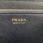 PRADA プラダ / サフィアーノ ラウンドファスナー 長財布 1ML506 ブラック