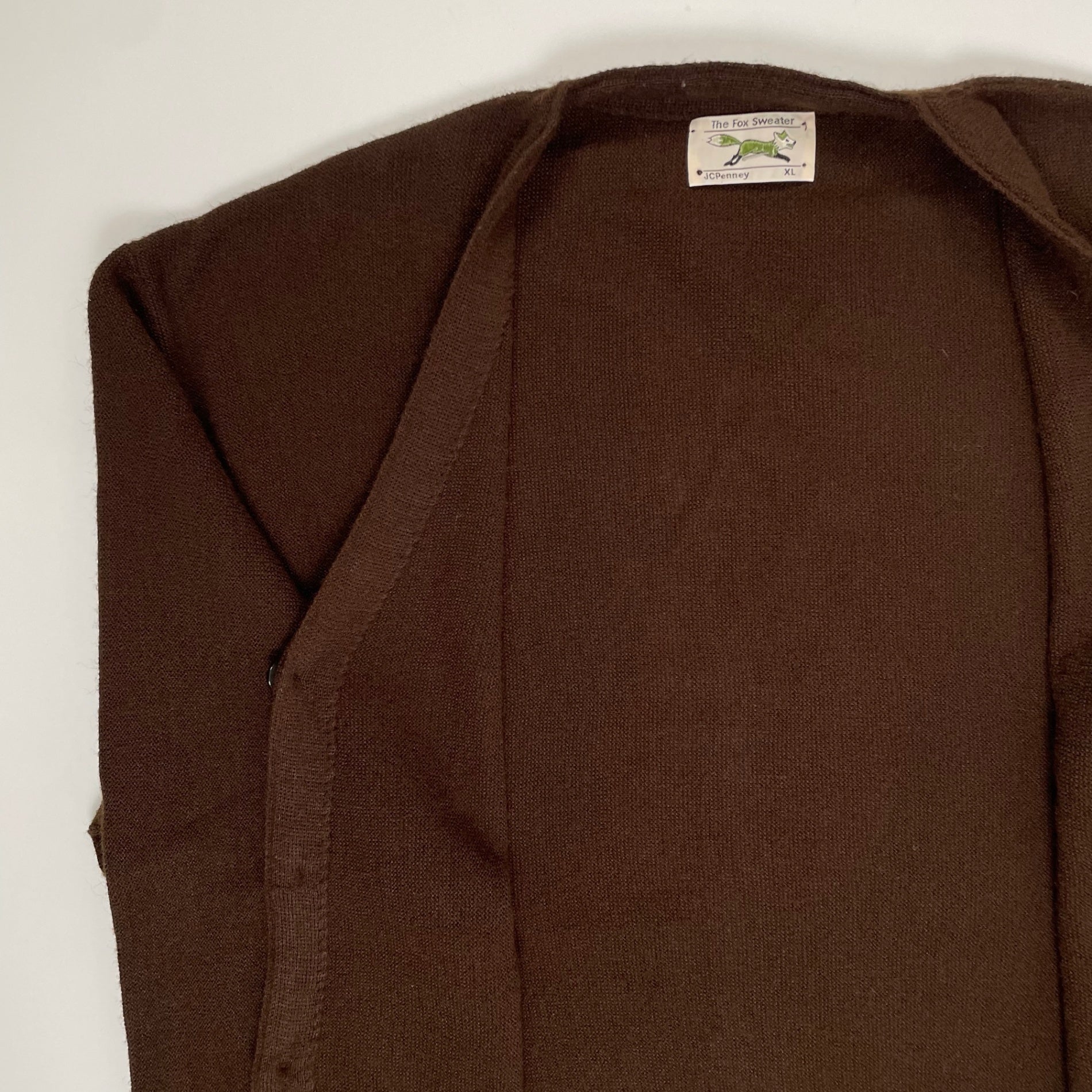 JC PENNEY ジェーシーペニー / 7-80s ヴィンテージアクリルカーディガン ユニオンチケット付 SIZE:XL