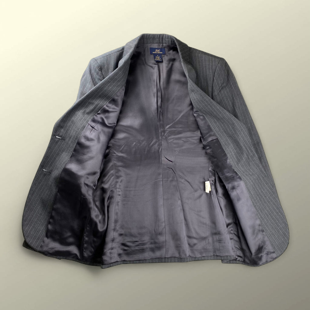 346 Brooks Brothers ブルックスブラザーズ / ストライプ テーラードジャケット レディース SIZE：6（L-XL程度）