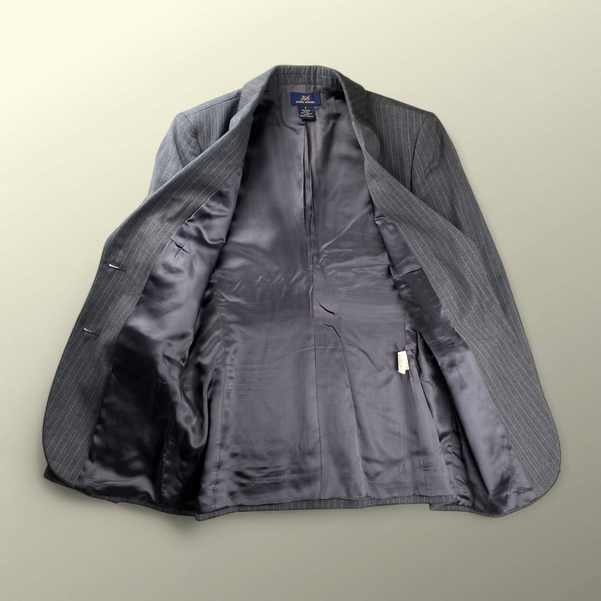 346 Brooks Brothers ブルックスブラザーズ / ストライプ テーラードジャケット レディース SIZE：6（L-XL程度）