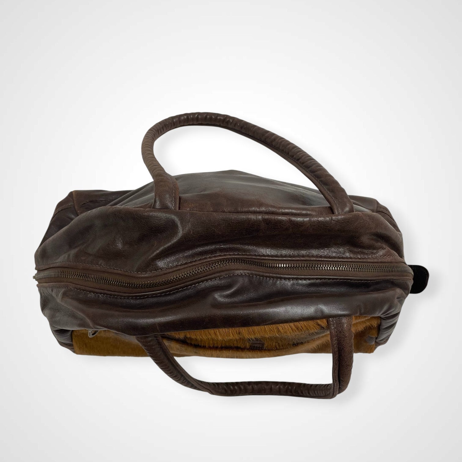 JAS M.B LONDON ジャスエムビー ロンドン / ハラコレザーバッグ ボストン 参考定価：60,000程度