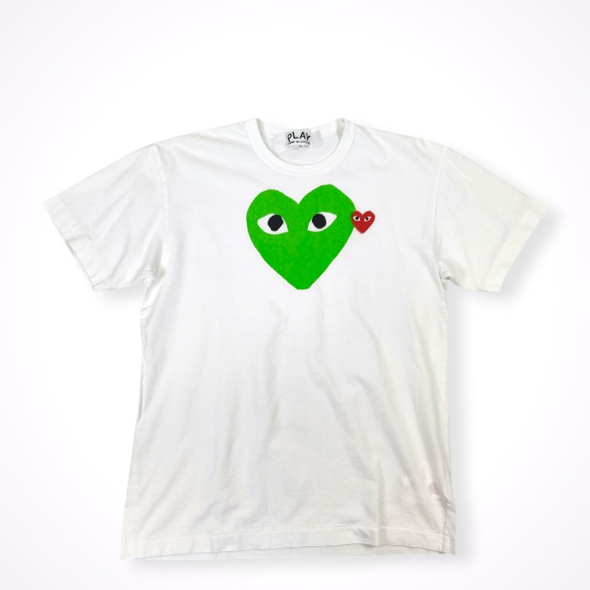 PLAY COMME des GARCONS / ハートワッペン＆プリントTEE AD2021 SIZE:XL